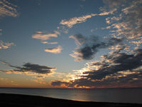 _as the sun starts to set